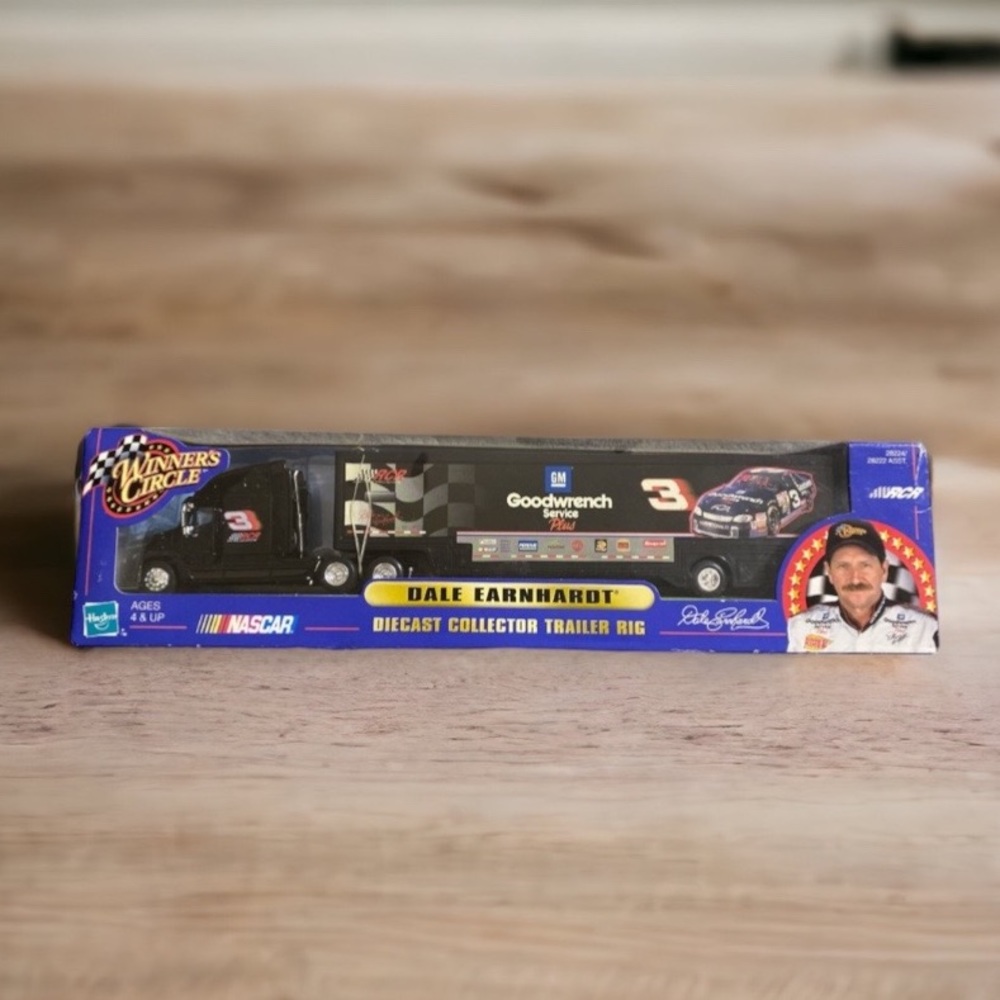 NIB Dale Earnhardt Sr. NASCAR Diecast Collectors Trailer Rig 1/64 Hasbro